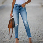 Arica High-Waisted Distressed Jeans for Women