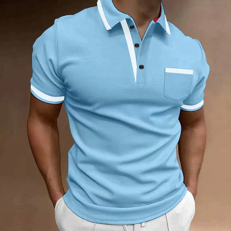 Hawthorne Men's Polo Shirt with Contrast Trim