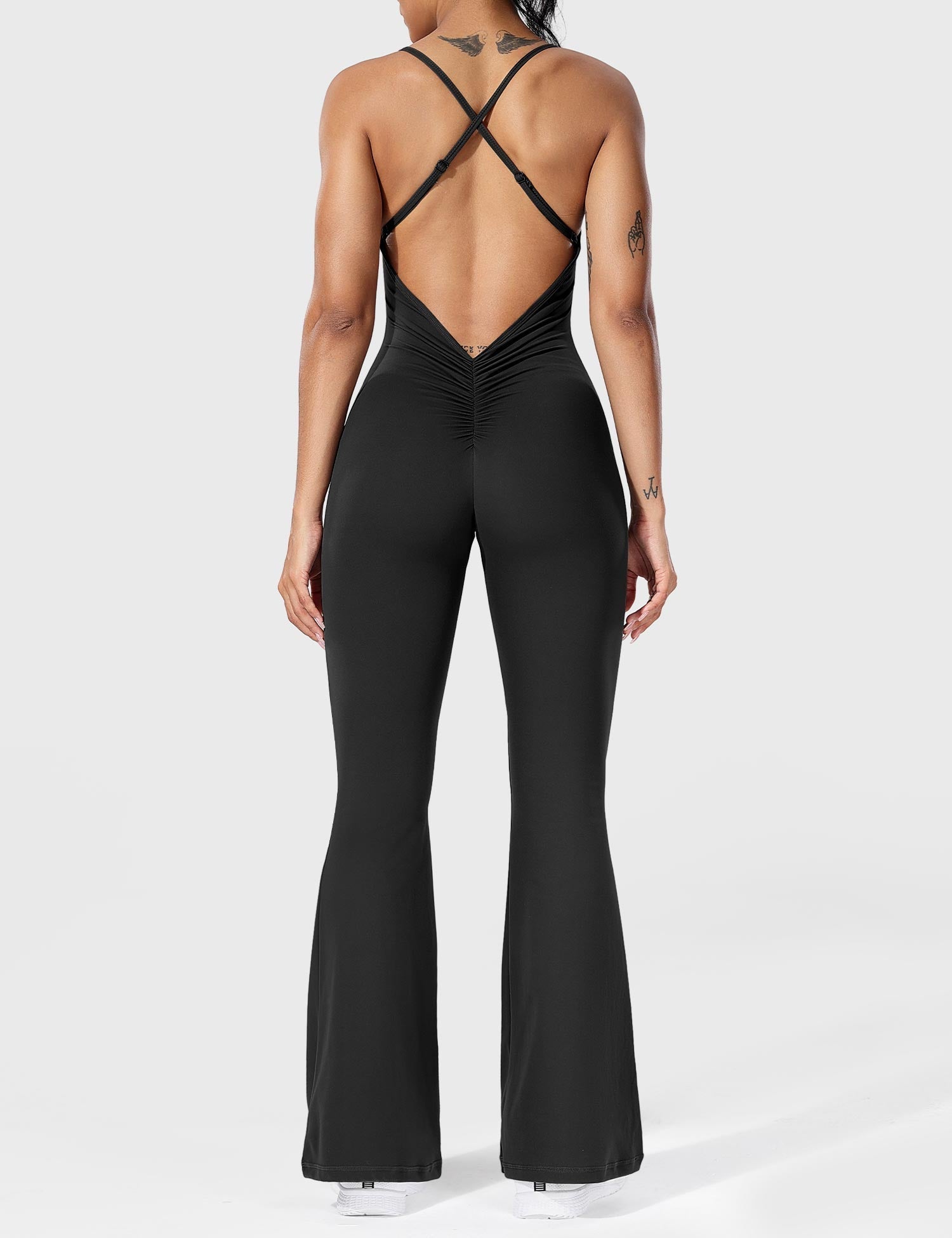 Jessalyn Backless Flare Jumpsuit for Women