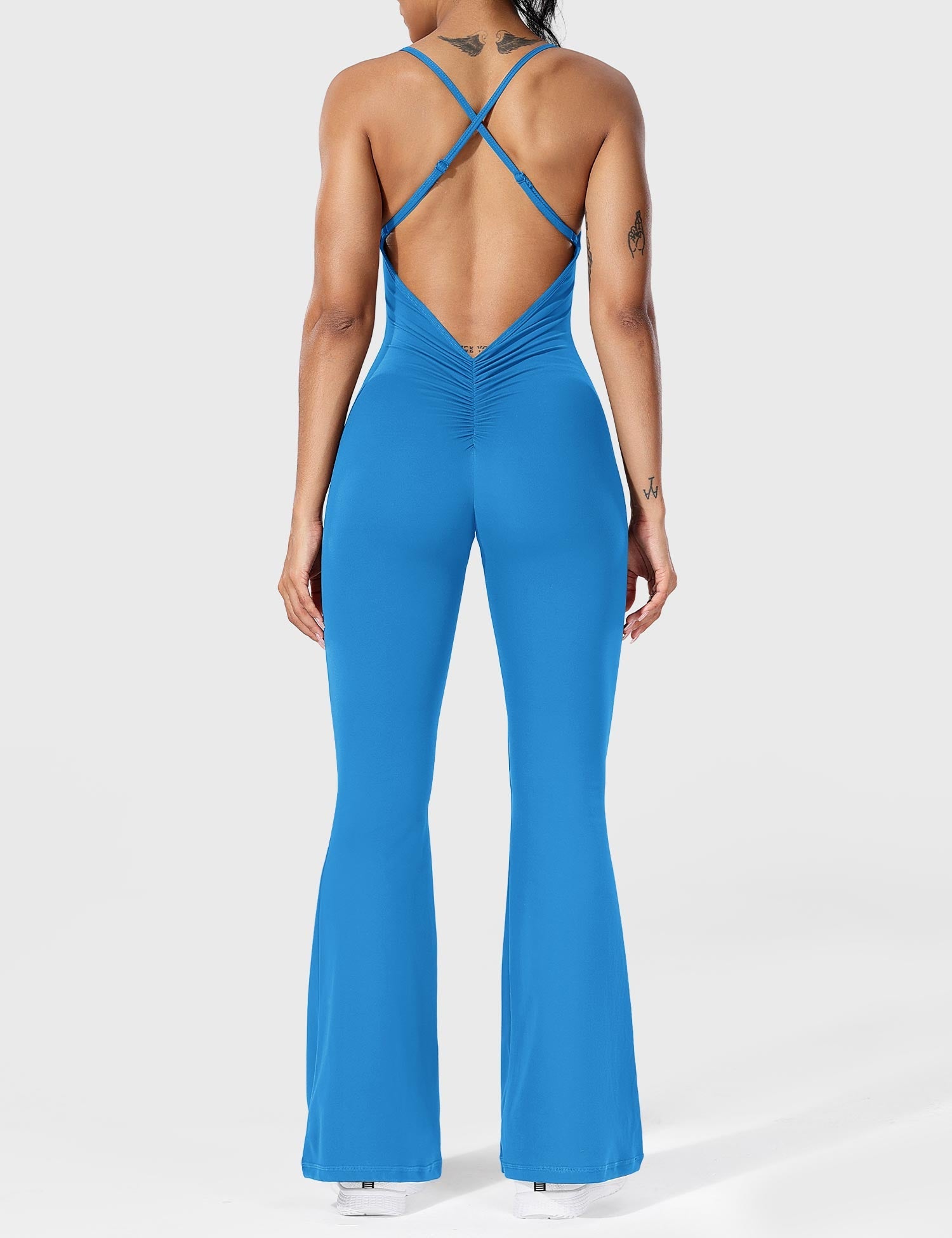 Jessalyn Backless Flare Jumpsuit for Women