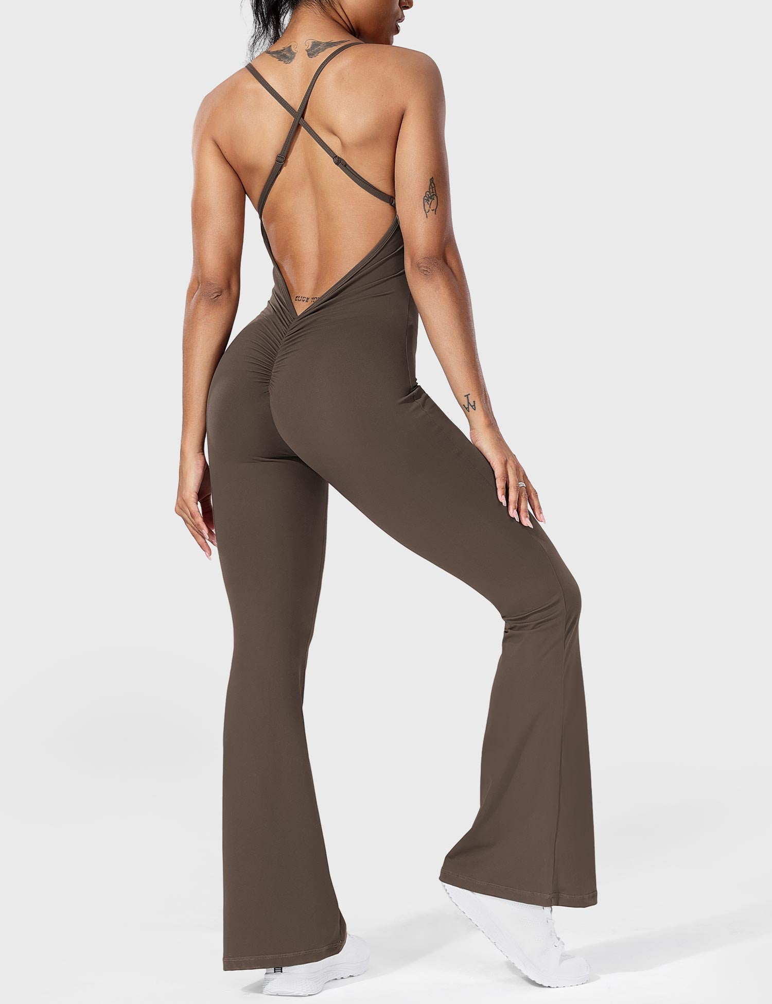 Jessalyn Backless Flare Jumpsuit for Women