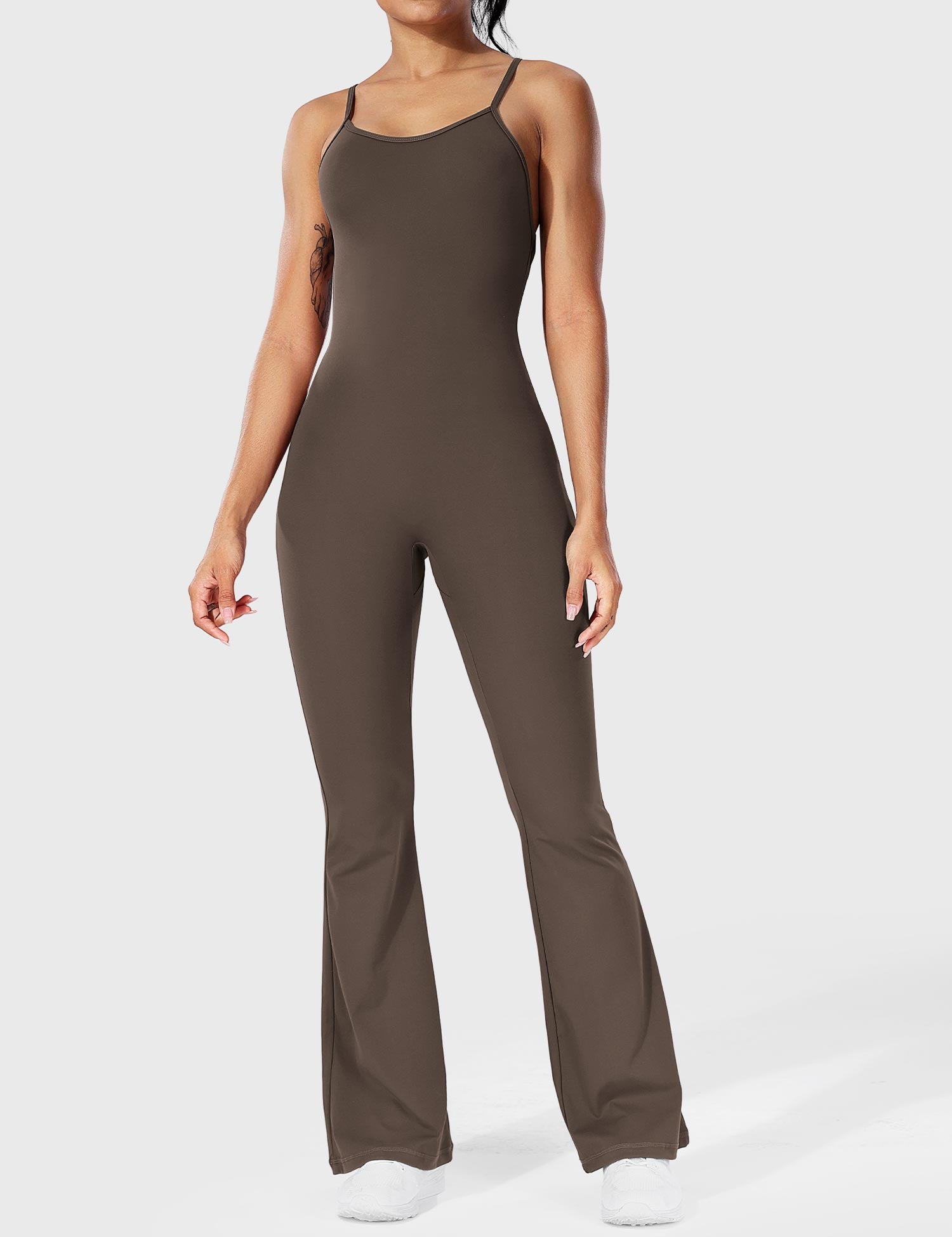 Jessalyn Backless Flare Jumpsuit for Women