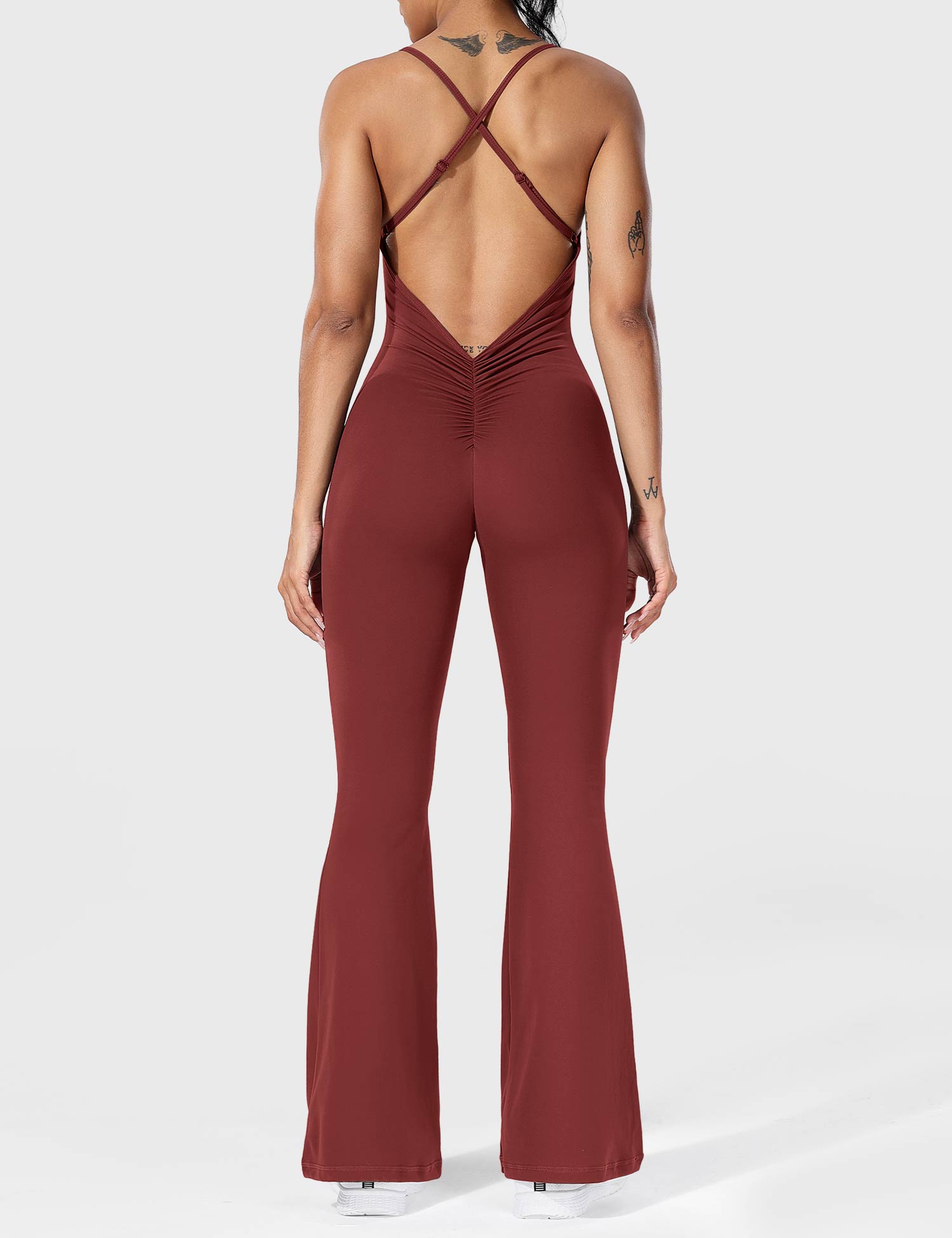 Jessalyn Backless Flare Jumpsuit for Women