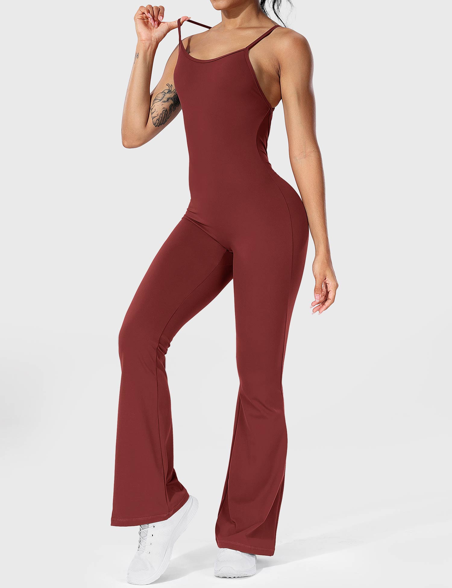 Jessalyn Backless Flare Jumpsuit for Women