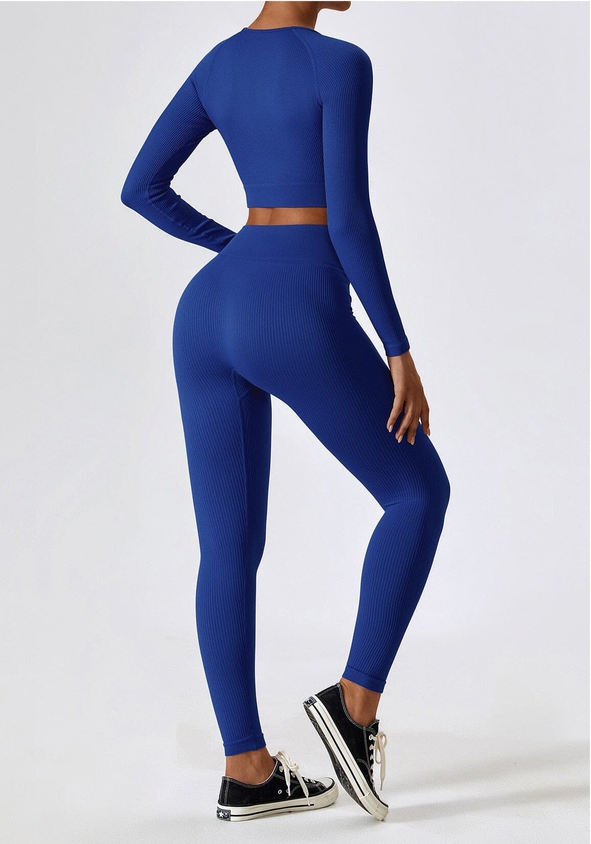 Jann Ribbed Knit Activewear Set | Women's Seamless Sportswear
