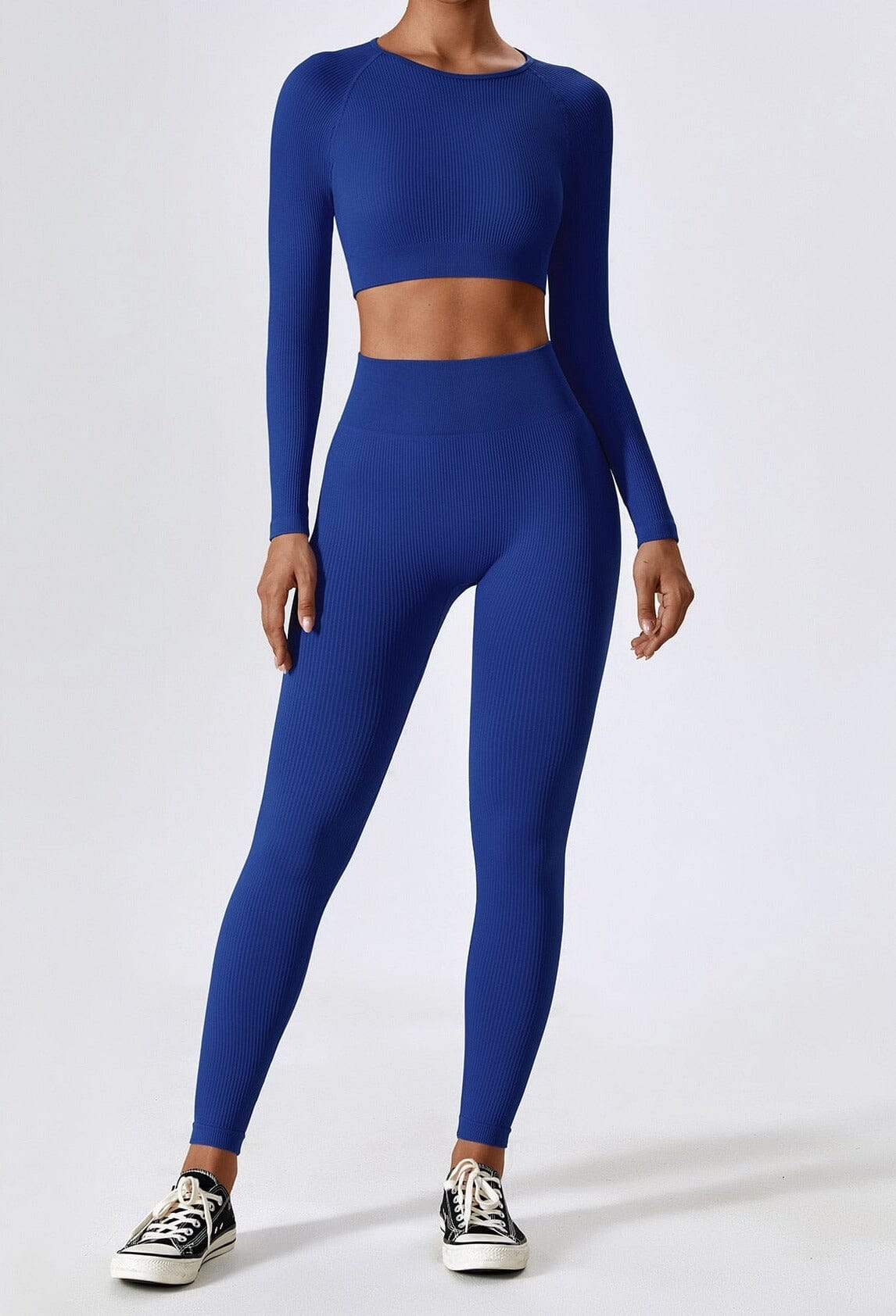 Jann Ribbed Knit Activewear Set | Women's Seamless Sportswear
